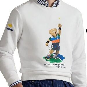 Ralph Lauren Us Open Polo Bear Fleece Sweatshirt